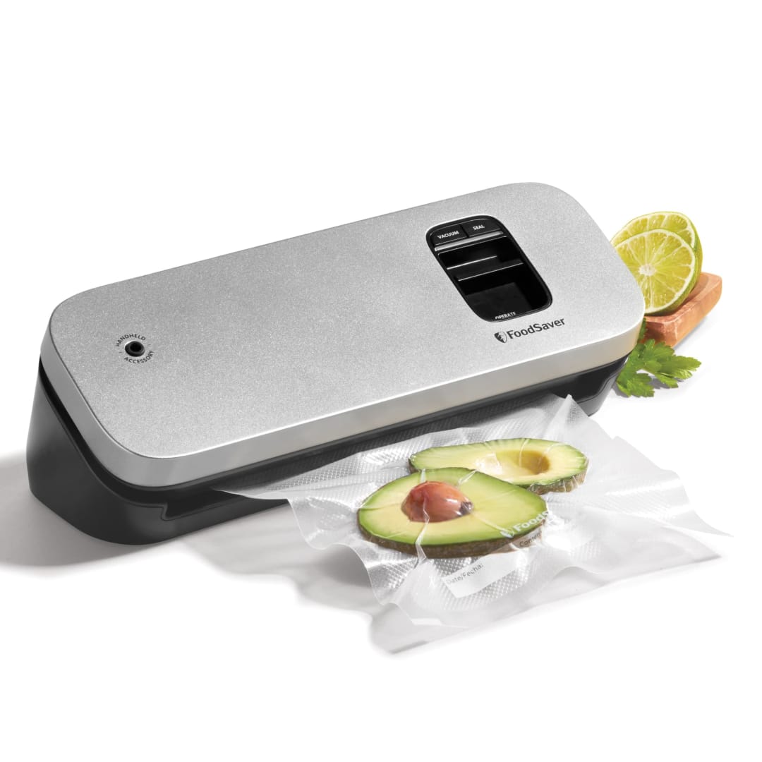 FoodSaver Compact Space Saving Vacuum Sealer, Silver/Black - VS1130