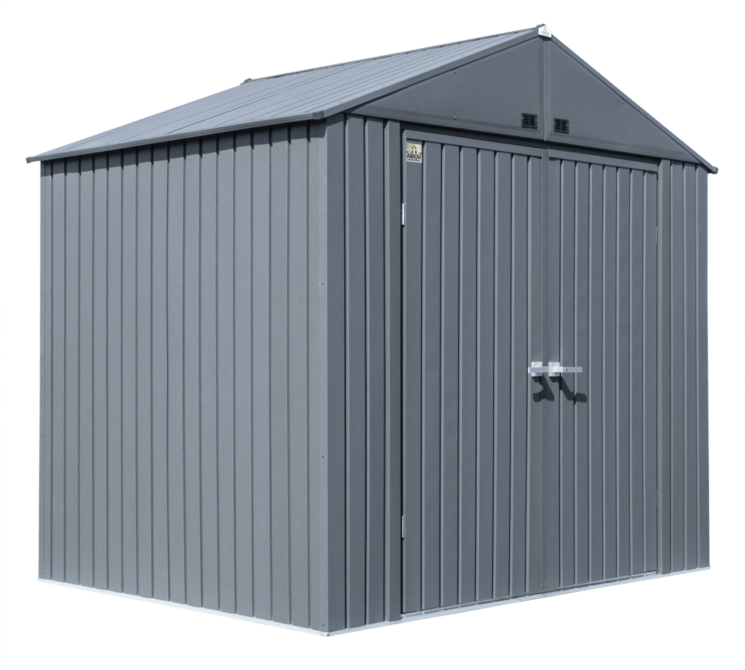 Arrow Elite 8 x 6 x 8 ft Anthracite Steel Storage Shed