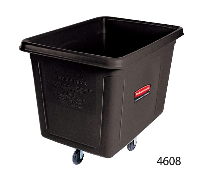 Rubbermaid Commercial Products 8 Cubic Foot, Cube Truck, Black