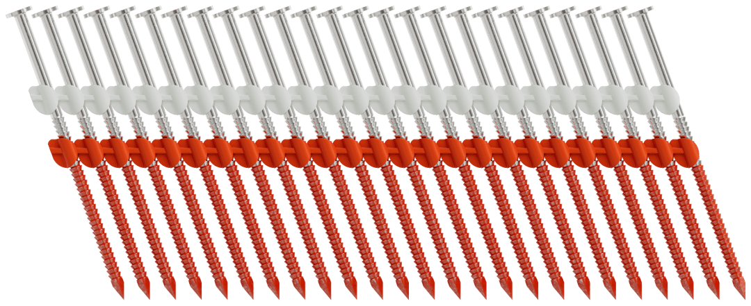 Simpson Strong-Tie S11A300CNB 20°–22° Plastic Strip, Full Round Head, Ring-Shank Nail — 3 in. x 0.120 in. Type 304 (4000-Qty) (Pack of 80)