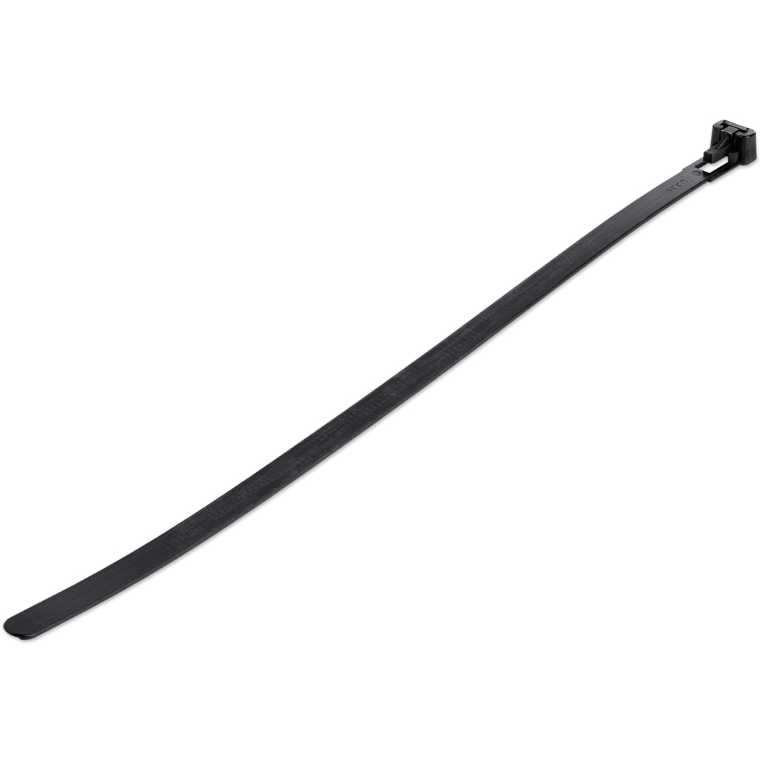 100 Pack of Releasable Zip Ties 10 Black