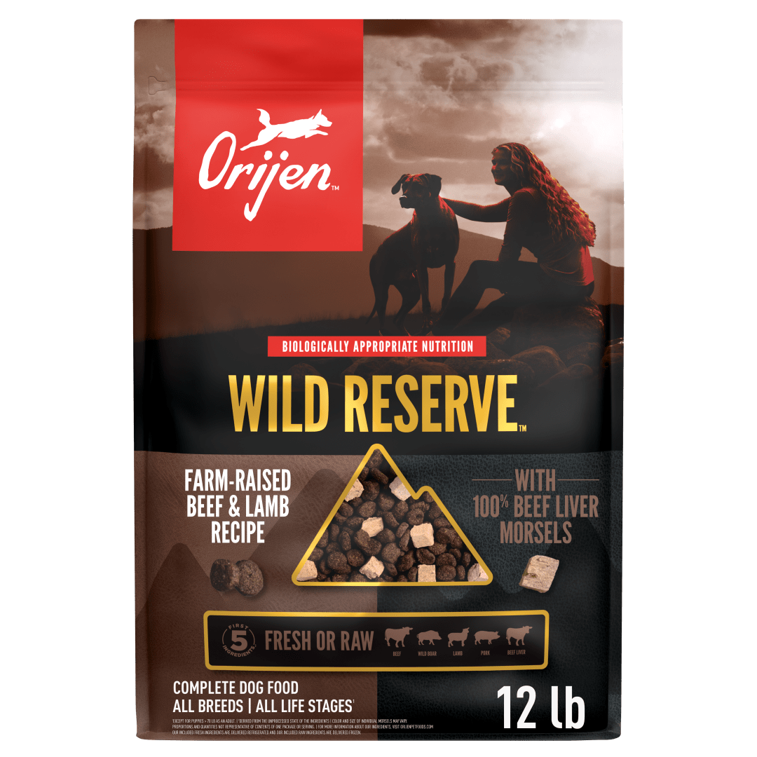 ORIJEN Wild Reserve Dry Dog Food Farm-Raised Beef & Lamb Recipe