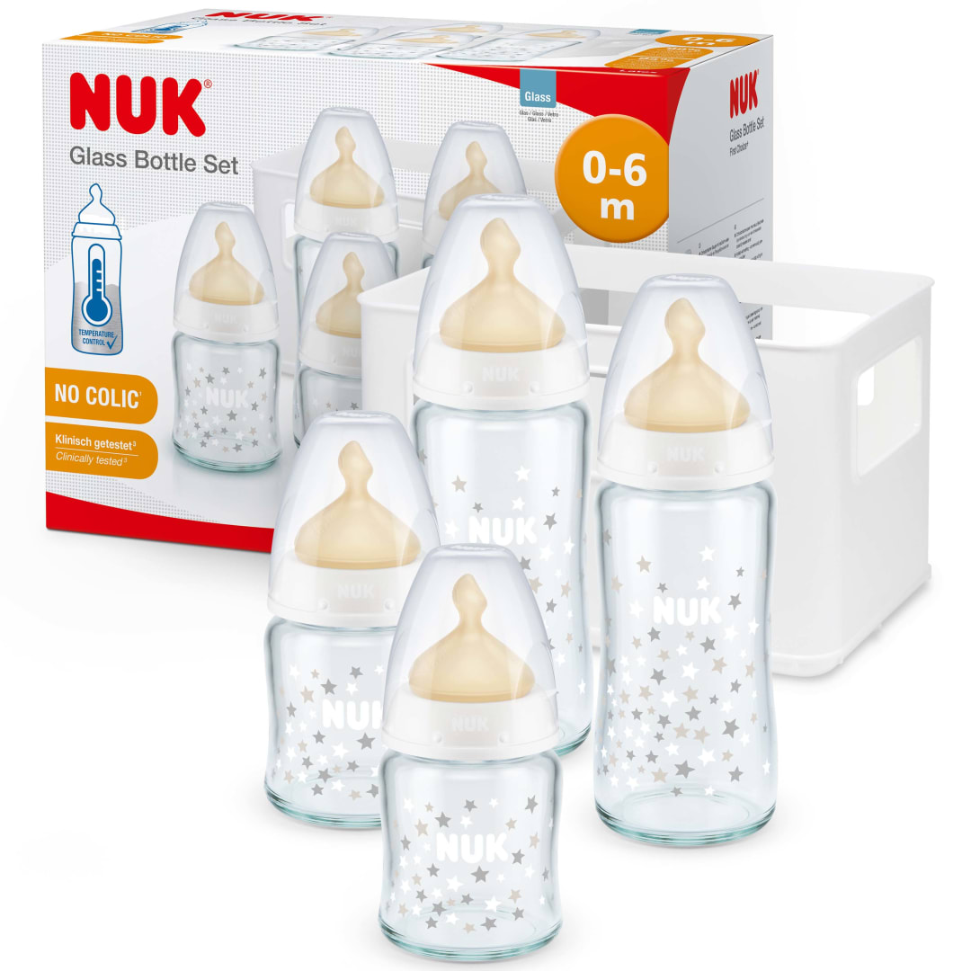 NUK FC+ GLASS BTL SET LATEX TEMP 2021