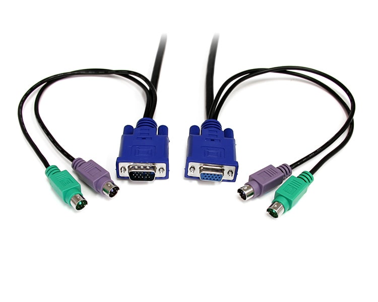 50 ft. PS/2 Ultra-Thin 3-in-1 KVM Cable