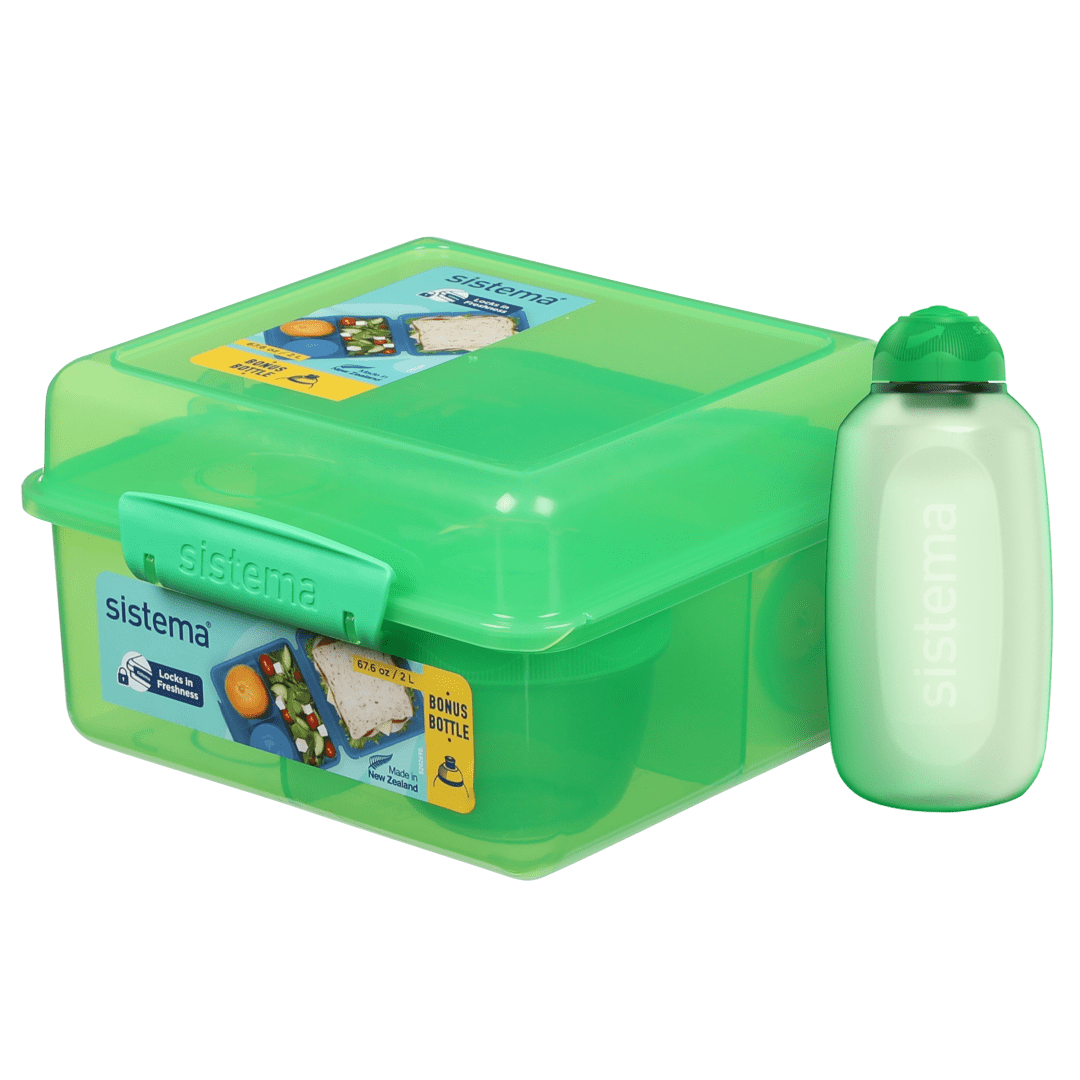 LUNCH CUBE MAX W/BTL GRN UK/FRBTS26