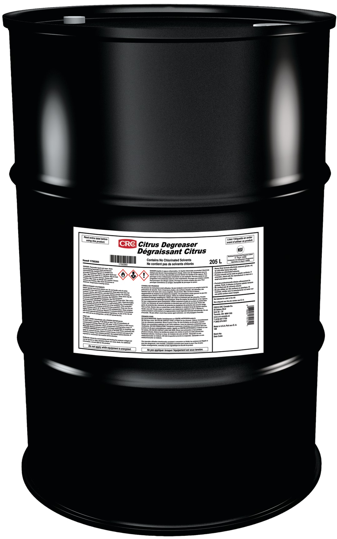 CRC Citrus Degreaser (F/E) 1X168KG
