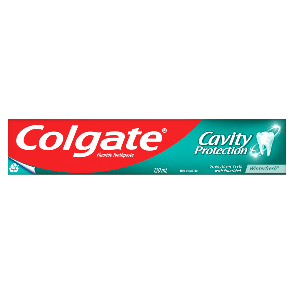 Colgate Cavity Protection Fluoride Toothpaste, Winterfresh, 120 mL