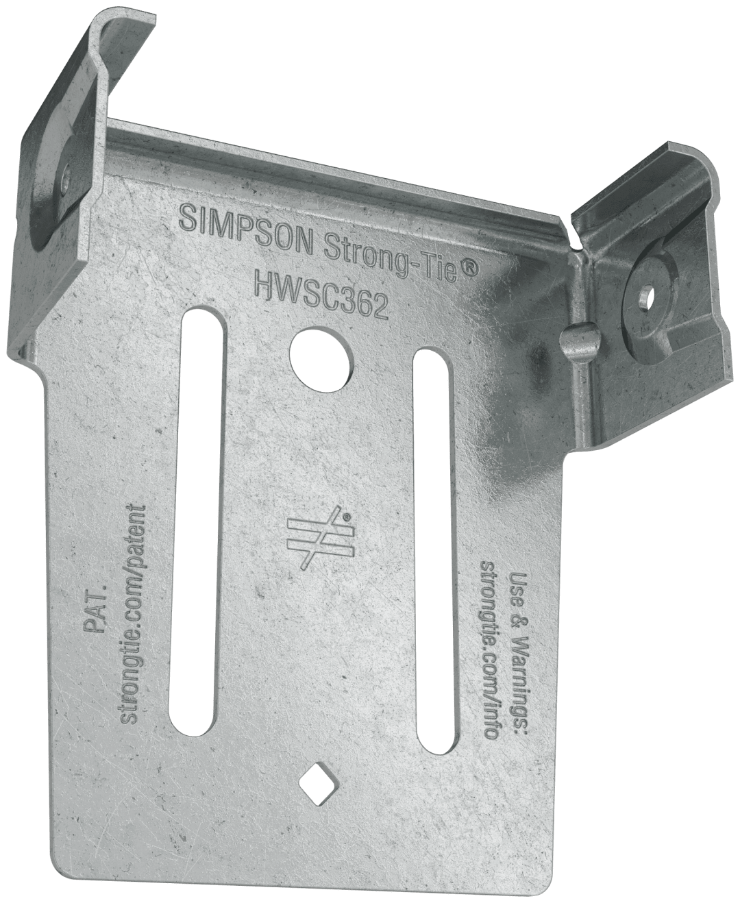 Simpson Strong-Tie HWSC362-KT HWSC™ 3-7/16 in. Head-of-Wall Slide-Clip Connector w/ Screws (50-Qty) (Pack of 48)