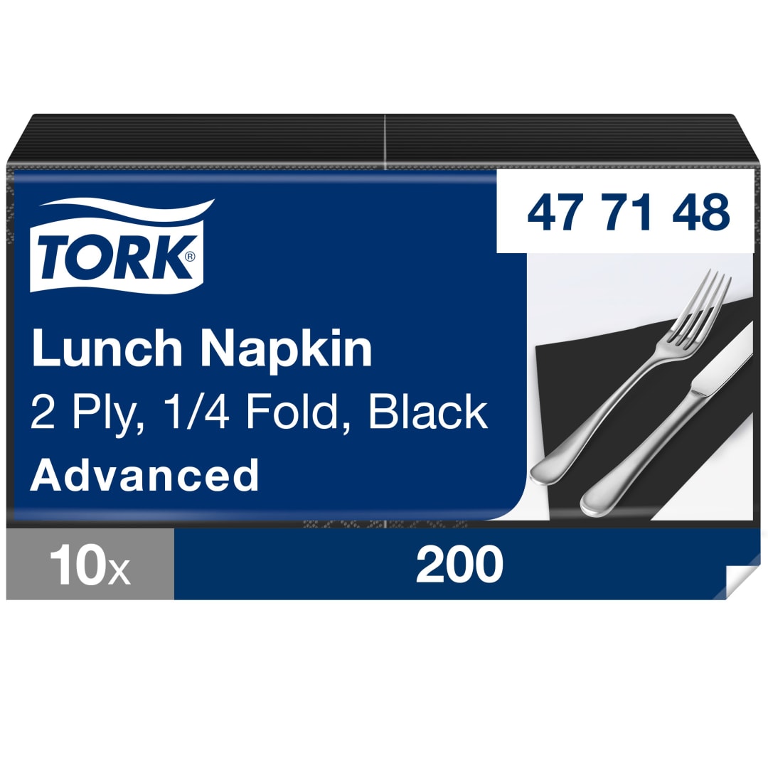 Tork Black Lunch Napkin