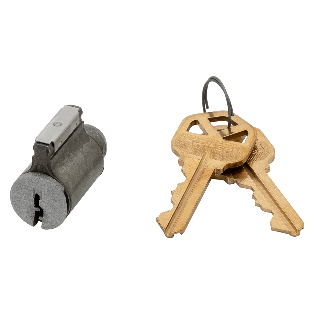 Pin &amp; Tumbler Cylinder for Levers in Satin Nickel, Polished Chrome or Satin Chrome Finish