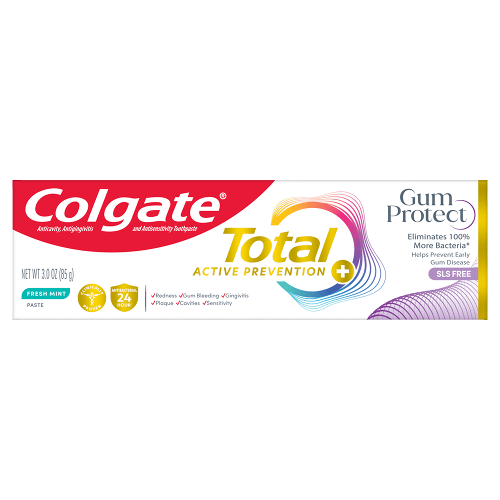 Colgate Total Active Prevention Gum Protect Fresh Mint Toothpaste, 3.0 oz