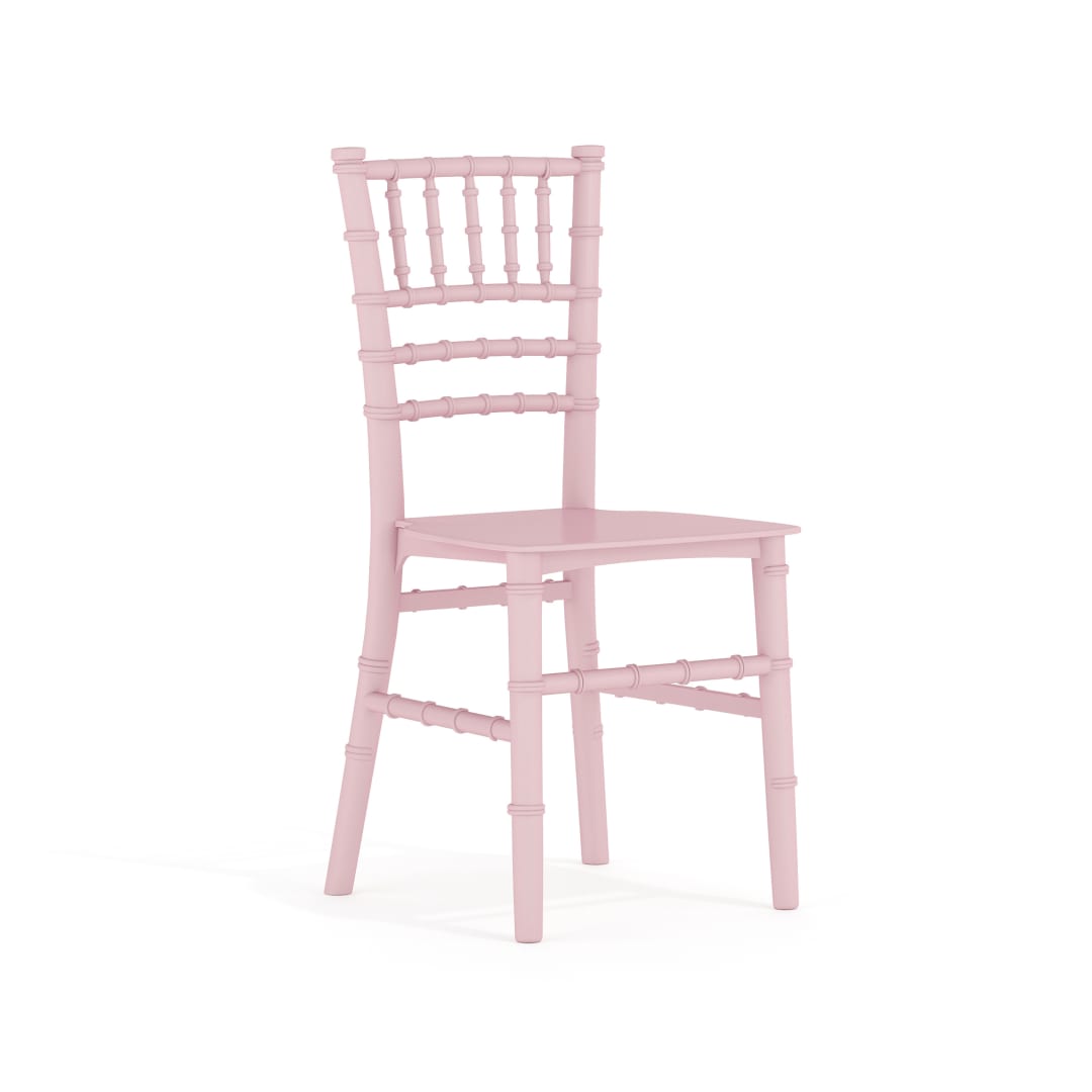 HERCULES Child Size Pink Chiavari Chair – Durable Resin Kids Chair for Weddings, Parties & Everyday Use