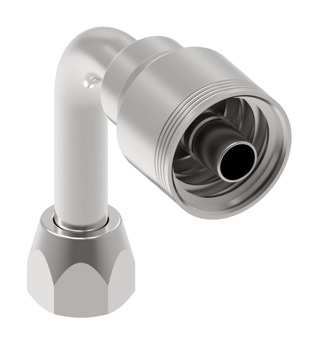 Aeroquip 1/2" Female JIC 90 Degree Long x 1/2" 4 Wire Hydraulic Hose Fitting