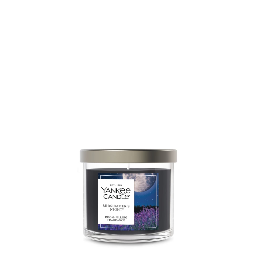 Yankee Candle® Small Tumbler Scented Candle with up to 40 Hour Burn Time, Premium Plant Wax Blend for Consistent Burn, 4.3 oz Tumbler Candle with Room Filling Fragrance, Midsummer's Night