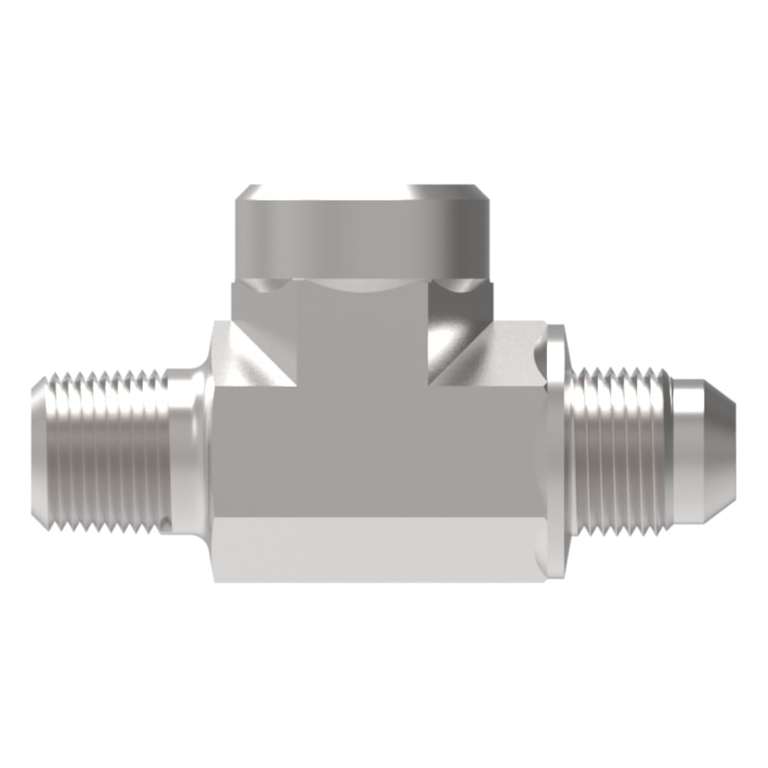 Aeroquip 1/2 NPT X 5/8 MJIC X 1/2 FNPT Branch Tee