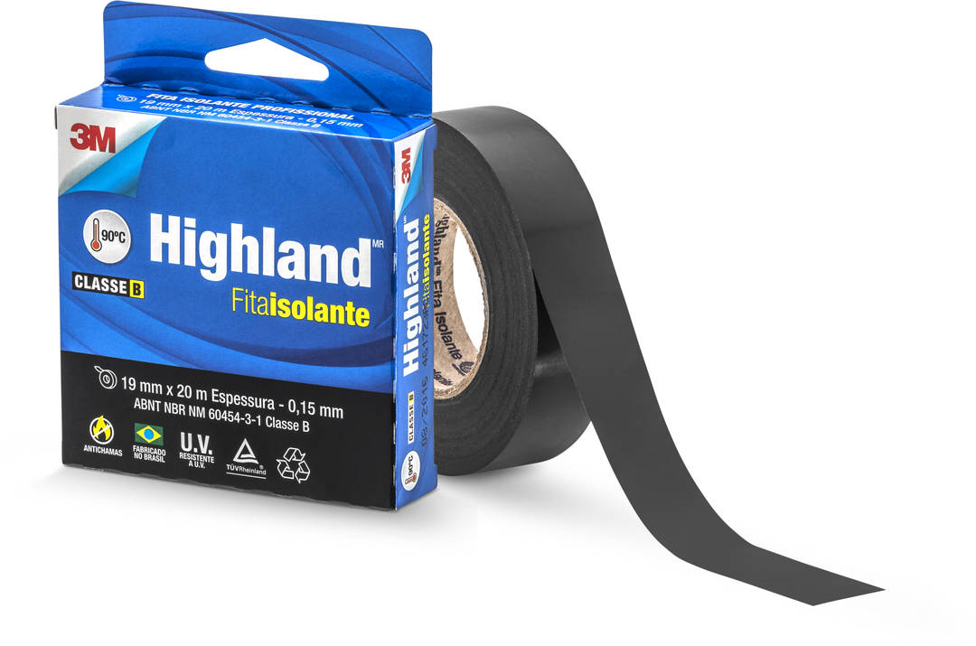 Fita Isolante 3M™ Highland® – 19 mm x 20 m