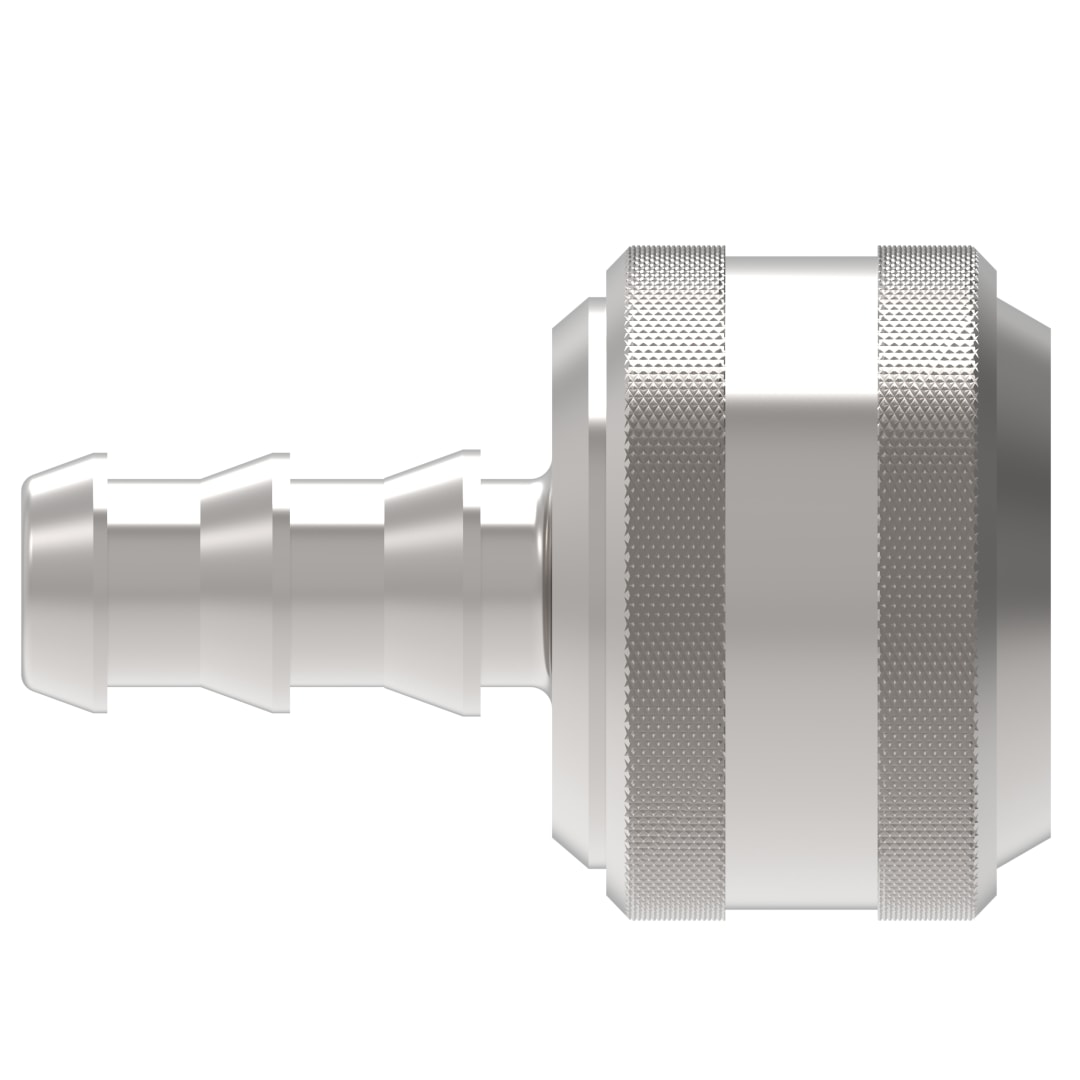 Aeroquip -6 FloCS 5/8 Female Hlf Scktlss Nonvlvd