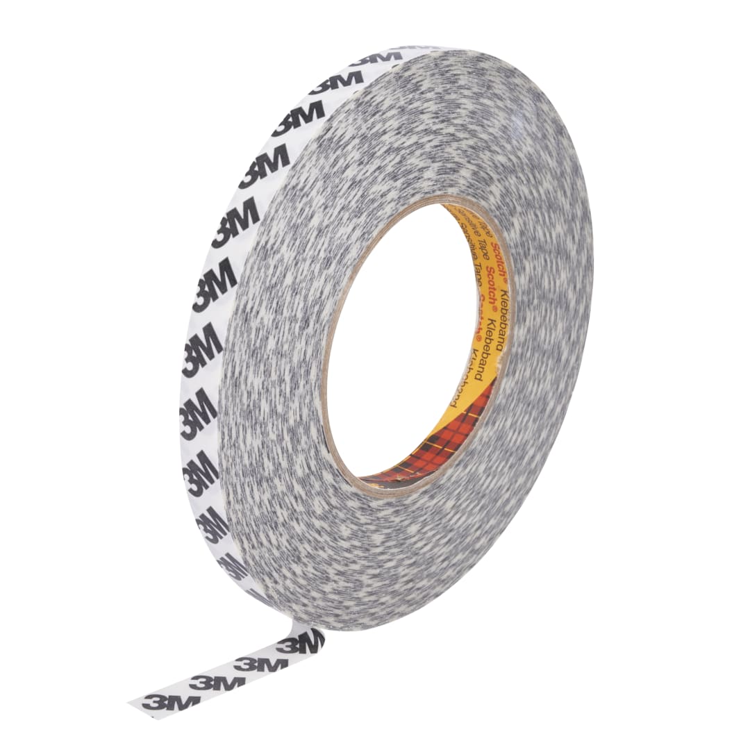 3M™ páska s dvojitým povlakom 9086, White, 12 mm x 50 m, 0.19 mm