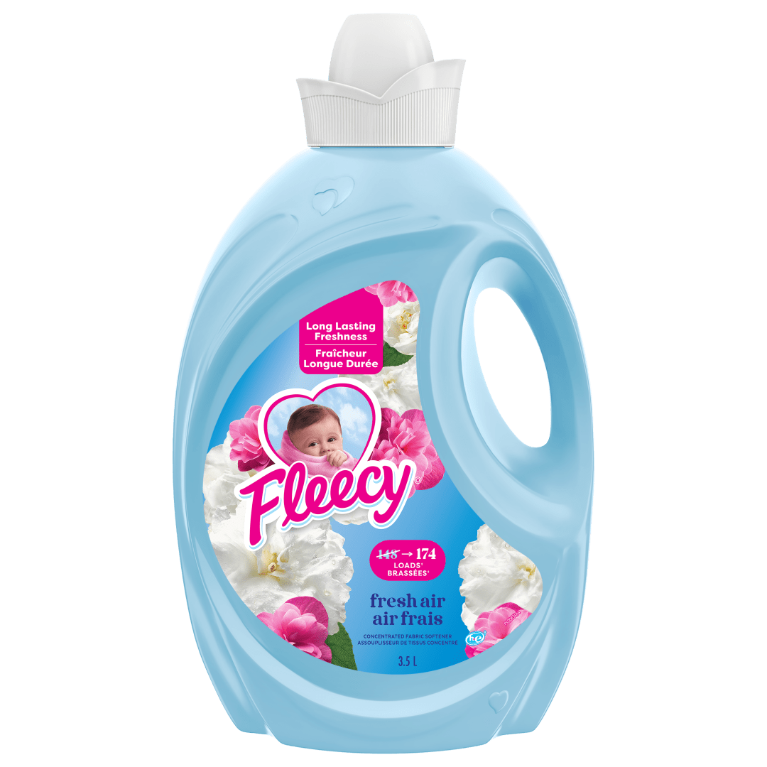 Fleecy Liquid Fabric Softener, Fresh Air, 148 Loads, 3.5 L