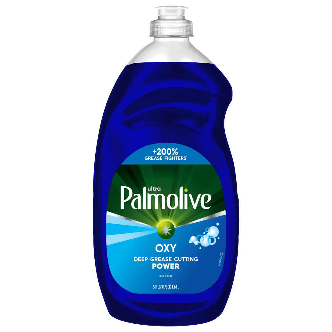 Palmolive Ultra Oxy Liquid Dish Soap, Power Degreaser, Mess-Free, Easy-Flip Cap, 56 fl oz Bottle