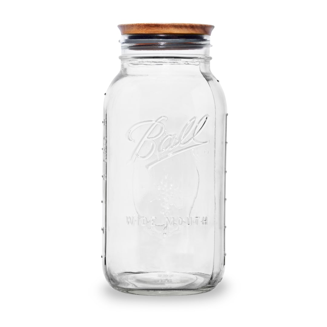 Ball® Half Gal. Wide Mouth Mason Jar and Wooden Storage Lid