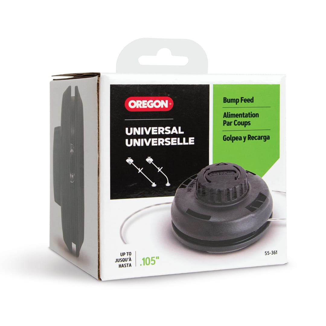 Oregon Universal Bump Feed Trimmer Head, .080" - .105" Diameter Line Compatible (55-361)