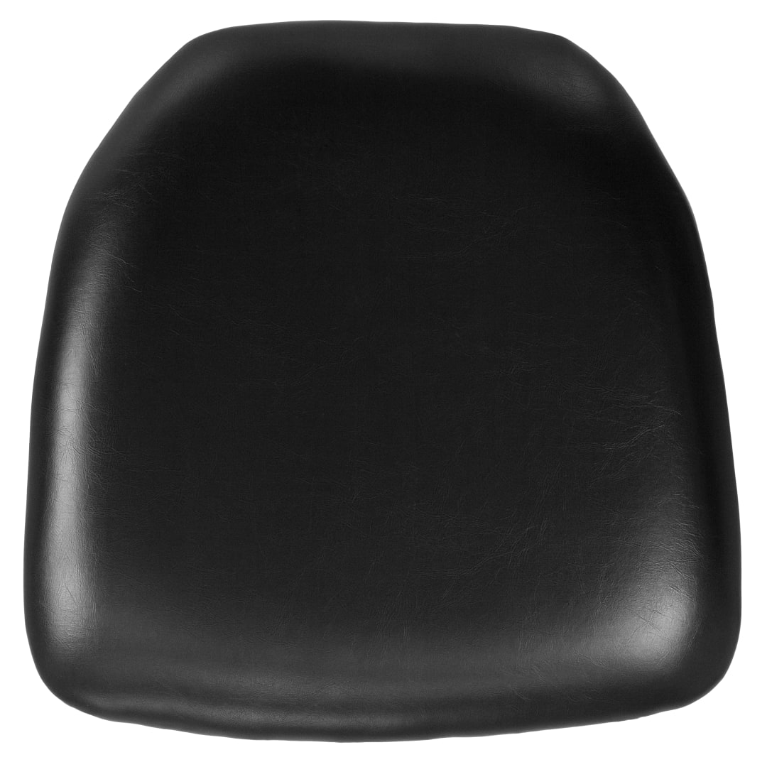 Louise Hard Black Vinyl Chiavari Chair Cushion