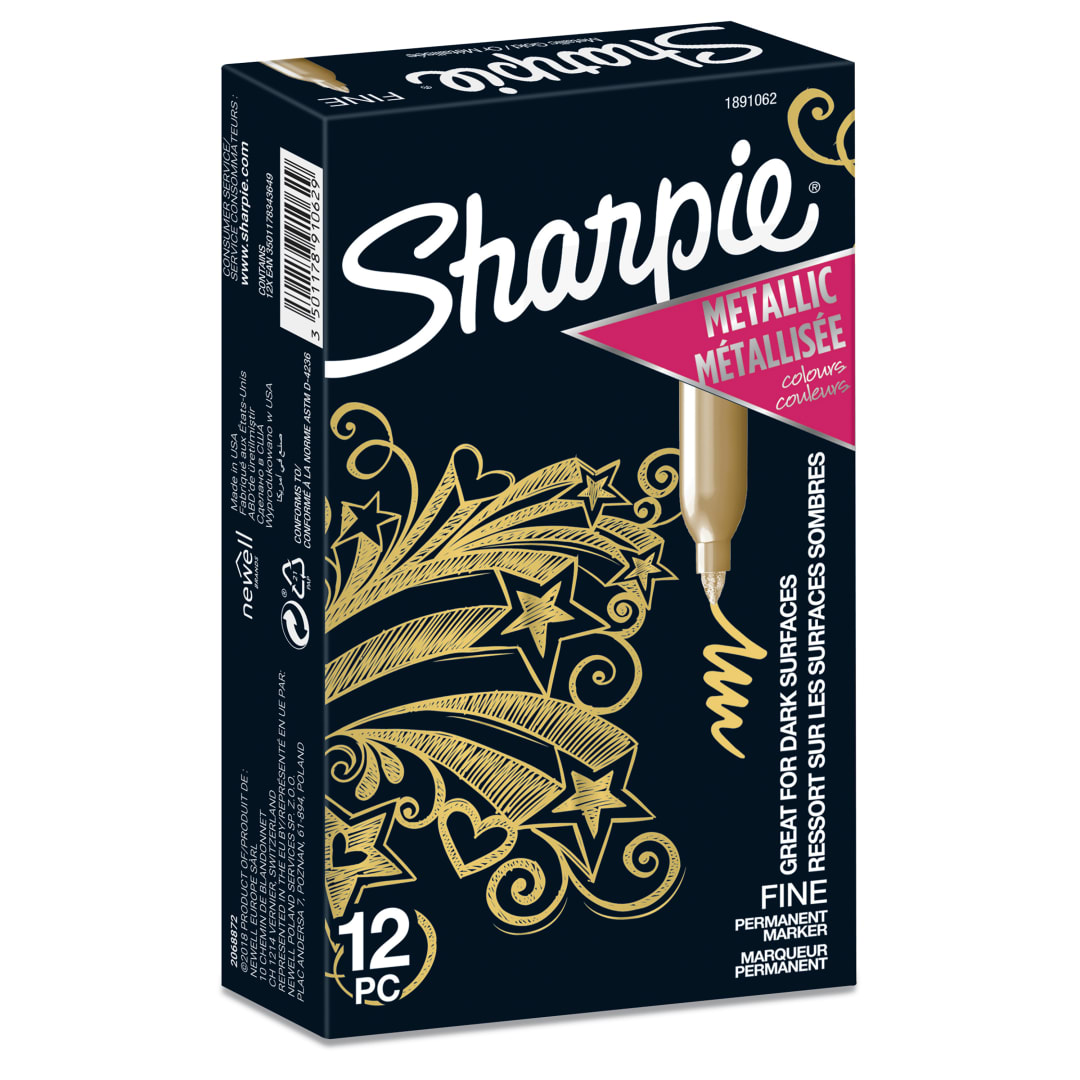 SHARPIE PMKR F. MTLC GOLD TK12 PEA