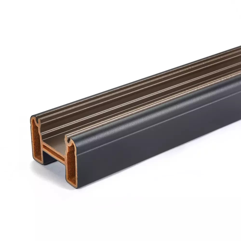 6-ft Transcend® Universal Top or Bottom Rail  - Charcoal Black Full Span