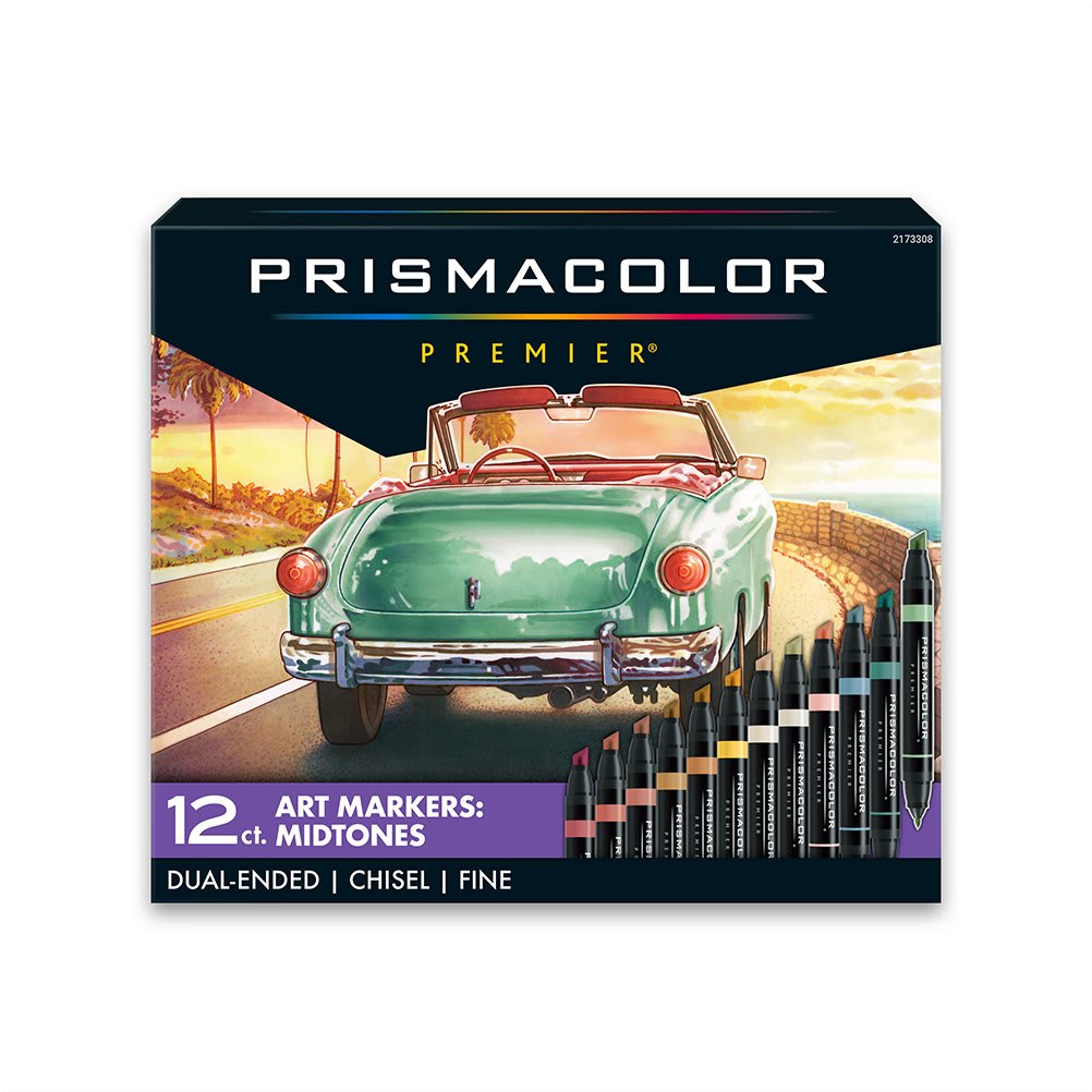 PRSMCLR PRMR CHSL FN MRKR MID TONES 12CT