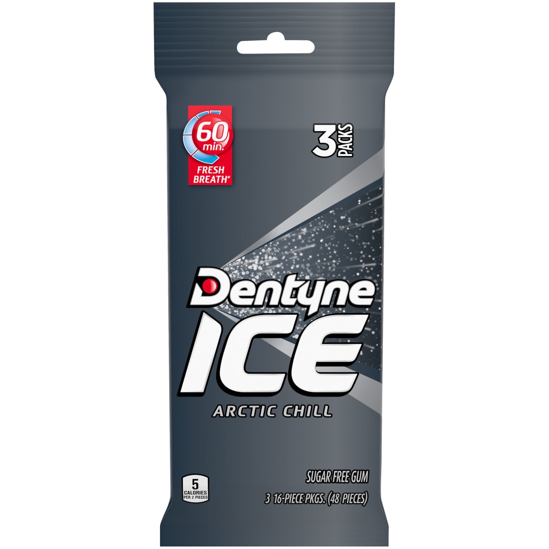 Dentyne Ice Sugar Free Chewing Gum Arctic Chill 14 pc MUP 3pk