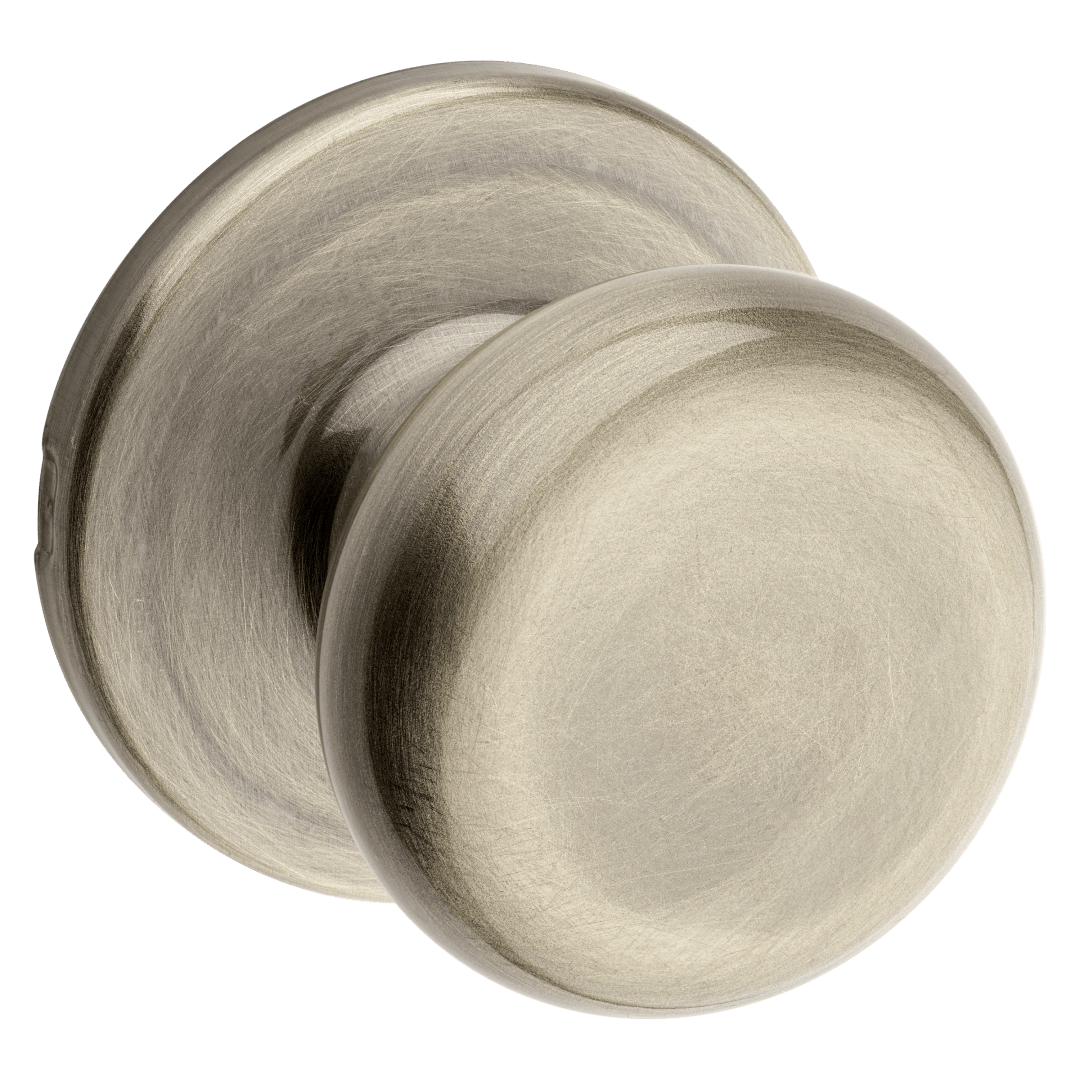 Juno Hall/Closet Knob in Antique Brass