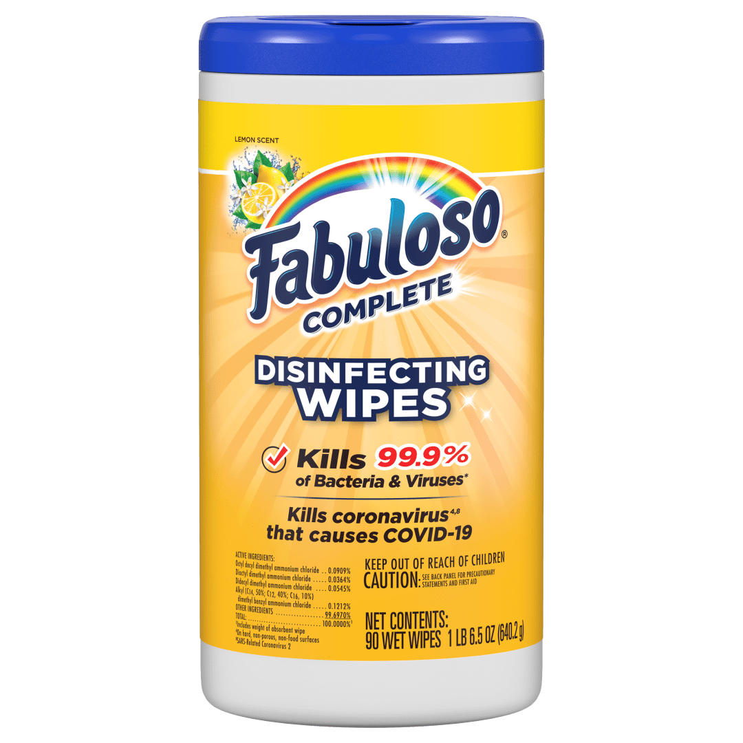 Fabuloso Complete Lemon Wipes - 90 count