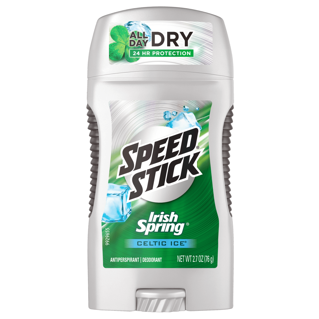 Speed Stick Antiperspirant and Deodorant, Irish Spring Celtic Ice - 2.7 oz