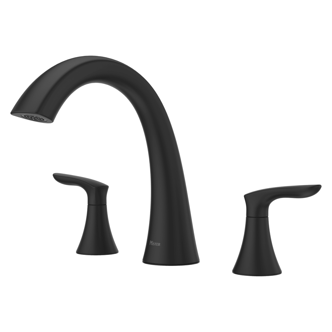 Weller 2-Handle Roman Tub Trim in Matte Black
