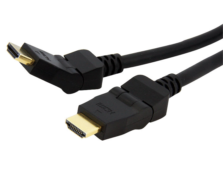 1m HDMI 180 Degree Rotating Swivel Cable - HDMI Cable