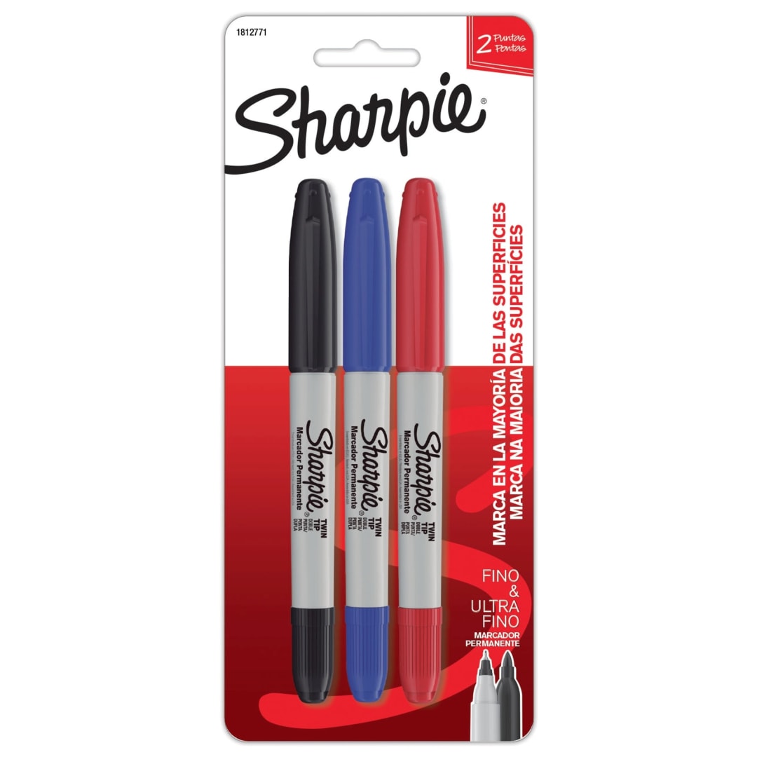 LA PM SHARPIE TWIN TIP ASST CD 3