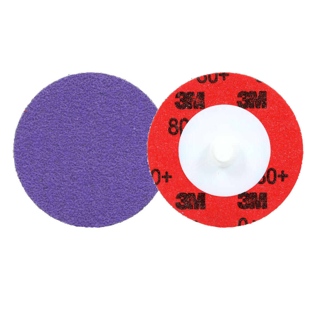 3M™ Cubitron™ 3 Roloc™ Dayanıklı Kenar Diski 1184F, 80+ YF-weight, TR, Purple, 51 mm, 50/Carton, 200 ea/Case
