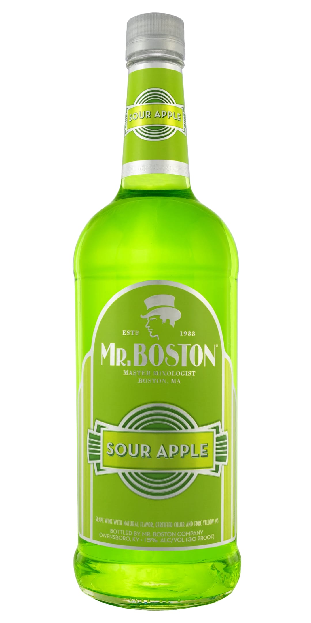 Mr. Boston Sour Apple Grape Wine 1l 30 Proof