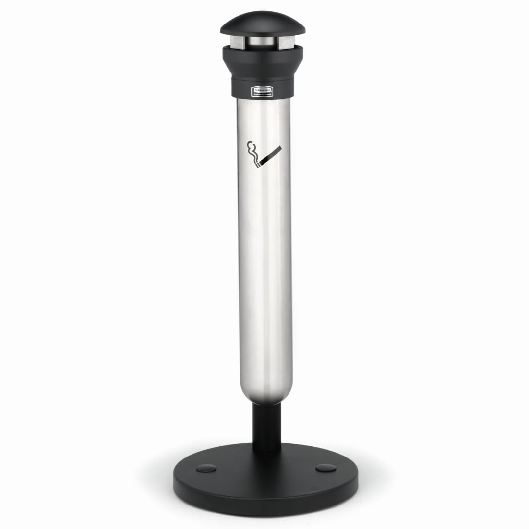 Infinity™ Base Mount Smoking Receptacle, Stainless Steel with Black Top