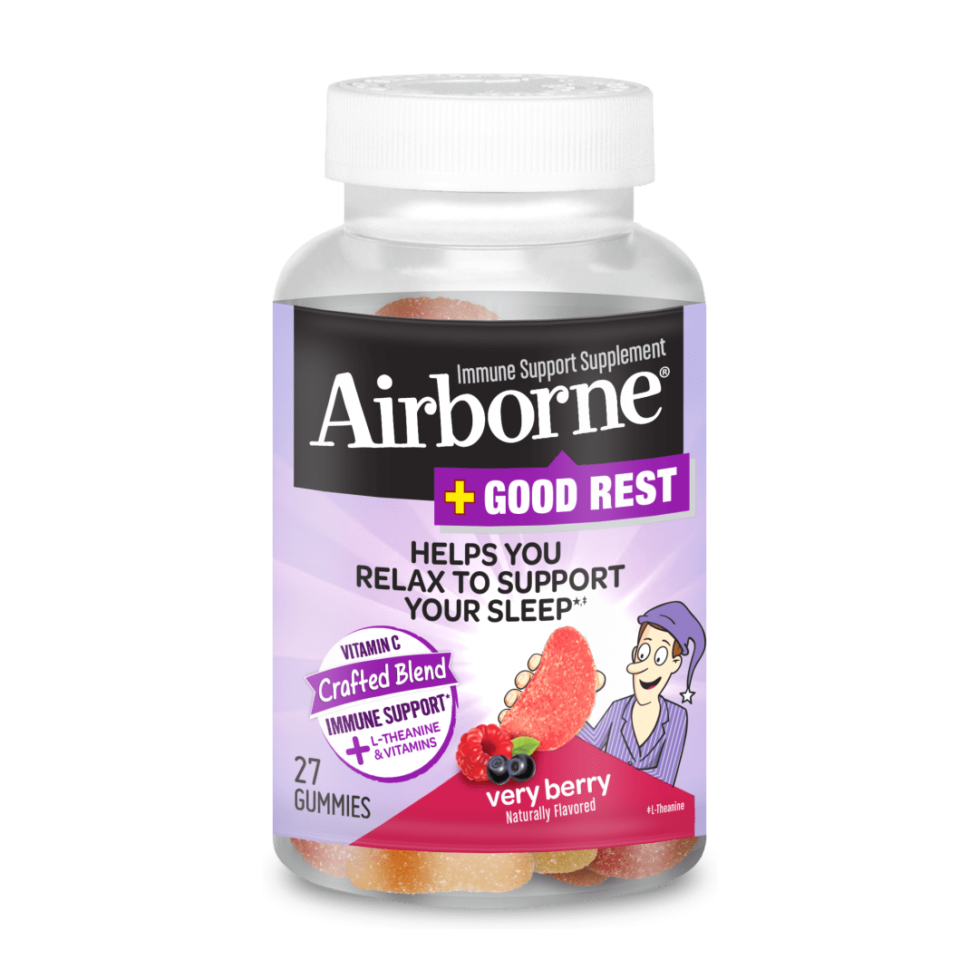 Airborne Good Rest Very Berry Gummies Immune Support Supplement (27 count)