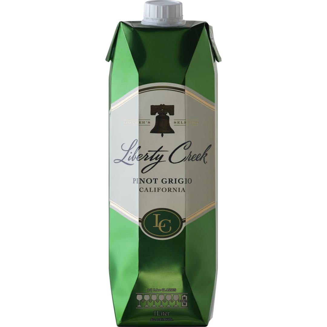 Liberty Creek Vineyards Pinot Grigio White Wine Tetra 1L