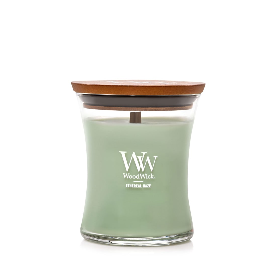 WoodWick Ethereal Haze, 9.7 oz Medium Hourglass Candle