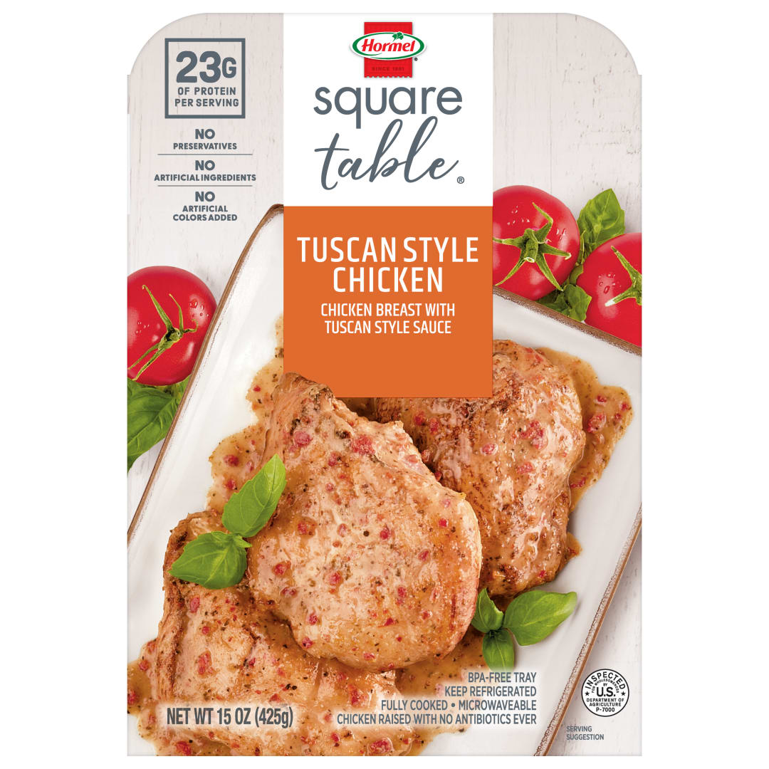 Square Table - Gourmet Chicken - Tuscan