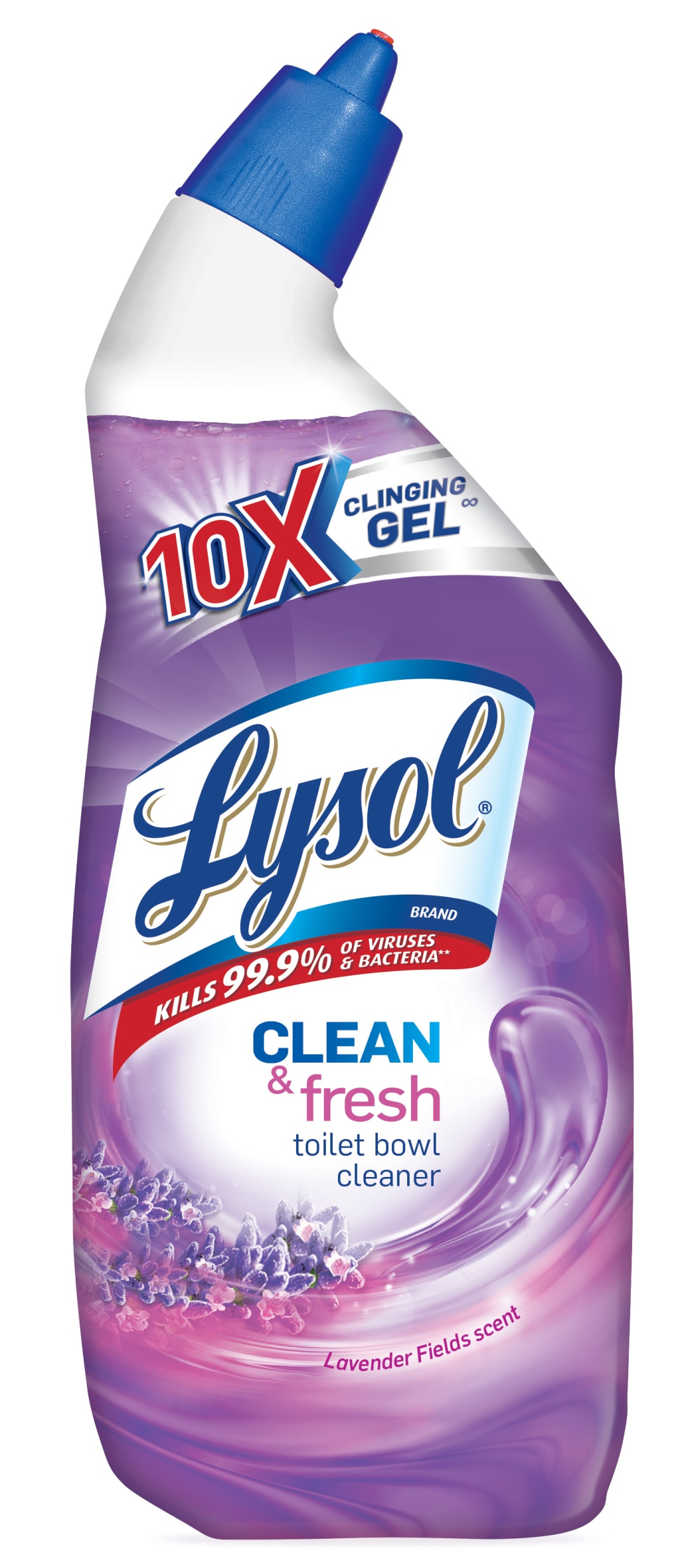 LYSOL® Toilet Bowl Cleaner - Clean & Fresh Lavender Fields™ Scent 12/24 oz.