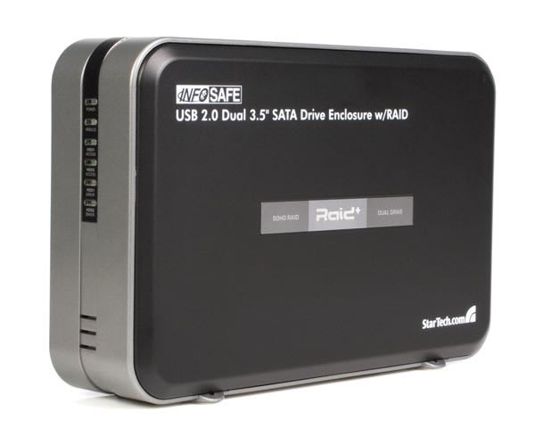 Dual 3.5 USB RAID External Hard Drive Enclosure