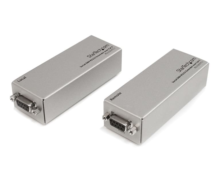 Serial DB9 RS232 Extender over Cat 5 Up to 3300 ft 1000 mete