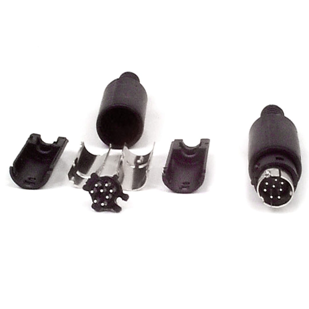 8MINIDIN CONNECTOR SOLDER TYPE - MALE