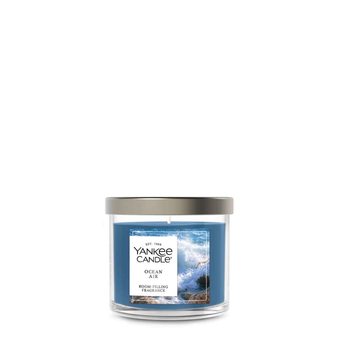 Yankee Candle® Small Tumbler Scented Candle with up to 40 Hour Burn Time, Premium Plant Wax Blend for Consistent Burn, 4.3 oz Tumbler Candle with Room Filling Fragrance, Ocean Air