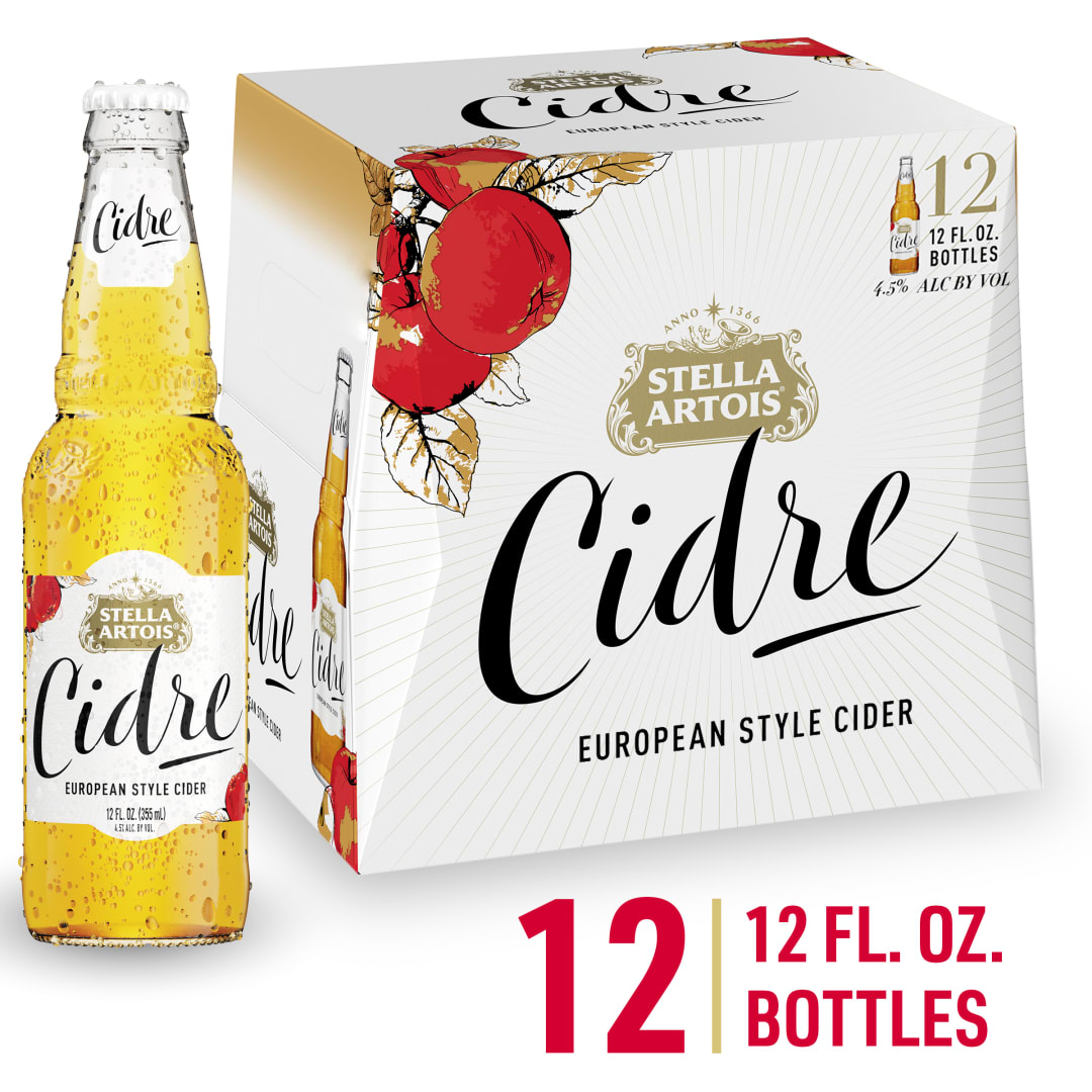 Stella Artois Cidre, European Style Hard Cider, 12 Pack - 12 FL OZ Bottles